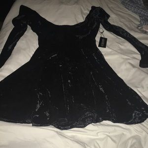 Dolls Kill - Midnight misfit magic velvet dress
